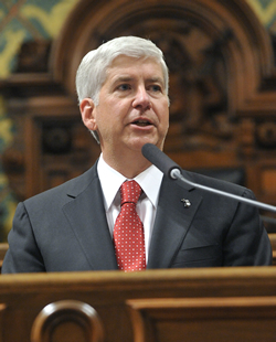 Michigan Governor Rick Snyder.